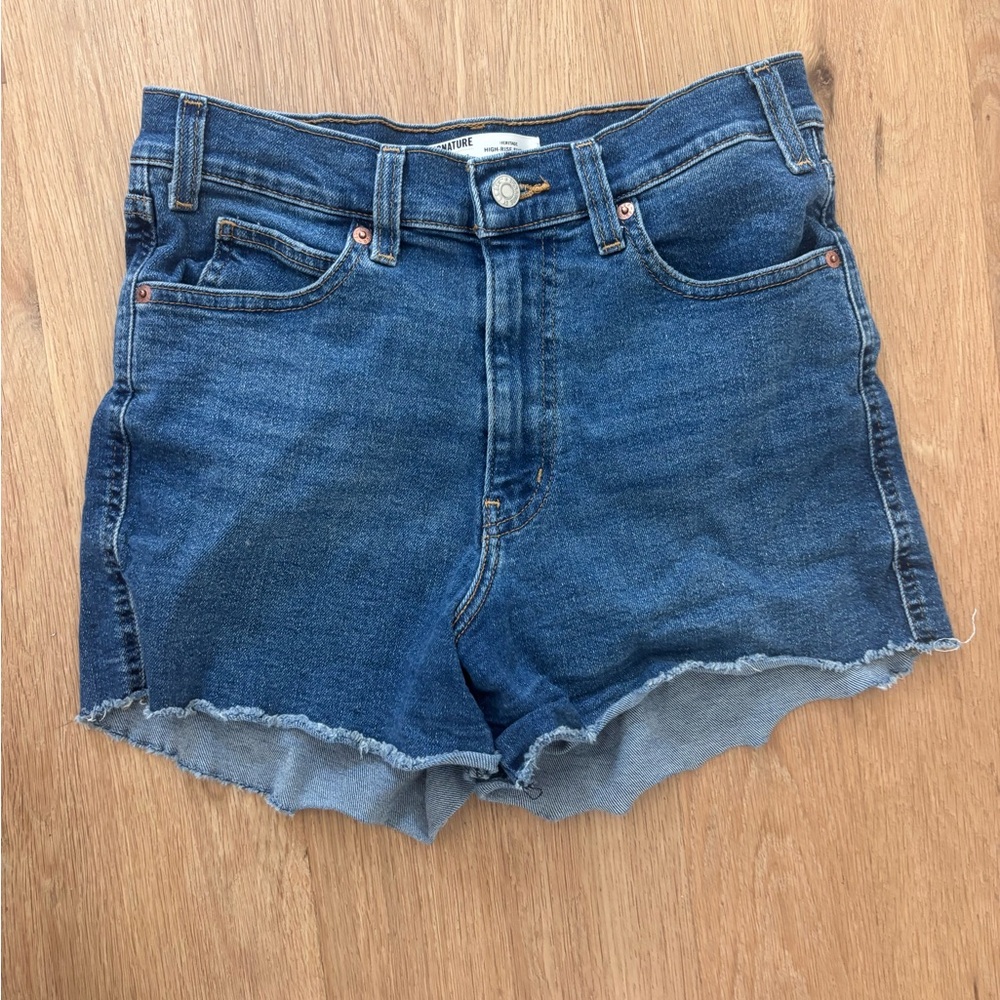 Levi high waist Denim Blue Women's Shorts